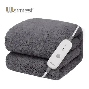 Warmrest Wearable Heated Blanket Electric Throw -Soft Flannel Heated Shawl, 4H Auto Off & 3 Heating Levels & Over-Heat Protection, Machine Washable Heat Throw Wrap Gifts for Women Men