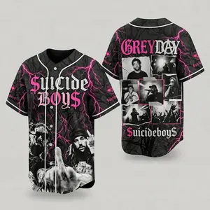 $uicideboy$ G59 Baseball Jersey, Greyday Tour Jersey, $uicideboy$ Merch Shirt, Underground Rap Fan Gift, Hip Hop Apparel