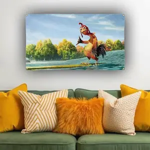 Chicken Joe Flag – Surf’s Up Movie Flag, Funny Dorm Wall Decor, Cool College Room Banner, Nostalgic Cartoon Art Poster