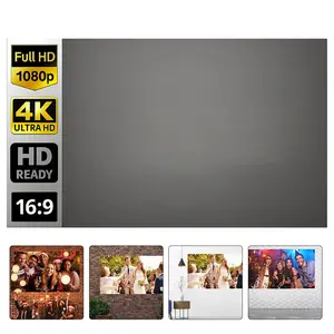 Foldable Projection Screen Portable Movie Screen Anti Crease Projector Screen for Home Theater Screen Protector
