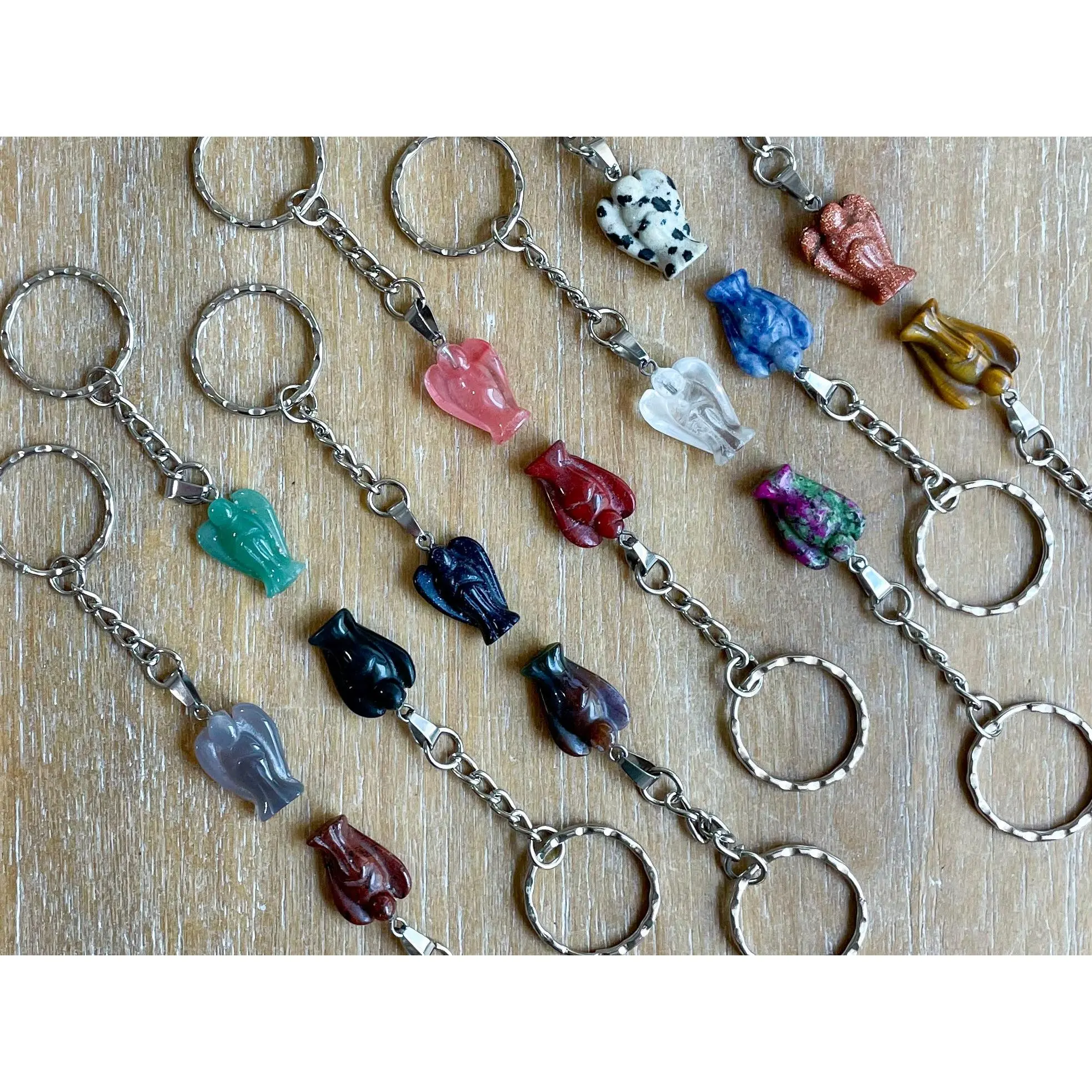 Angel Crystal Keychain || 0.75"