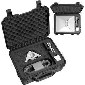 Starlink mini case ip67 waterproof starlink mini carrying case for travel portable protective hard case with molded foam for starlink mini and accessories black