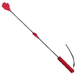 Portable Dog Training Stick with Non-Slip Handle Durable Plastic Professional Whip for Outdoor and Indoor Training Tools Red 61*4.5cm