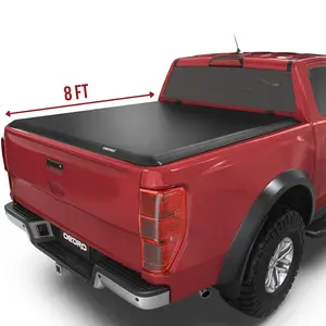 [Fits 1999-2026 Ford F-250 F-350 Super Duty] 8 Ft Bed, Soft Roll Up Truck Bed Tonneau Cover
