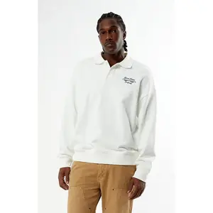 GUESS Originals Men's Rugby Oversized Crew Neck Sweatshirt