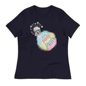 PUNKER CANDY SKULL  Women's Relaxed T-Shirt