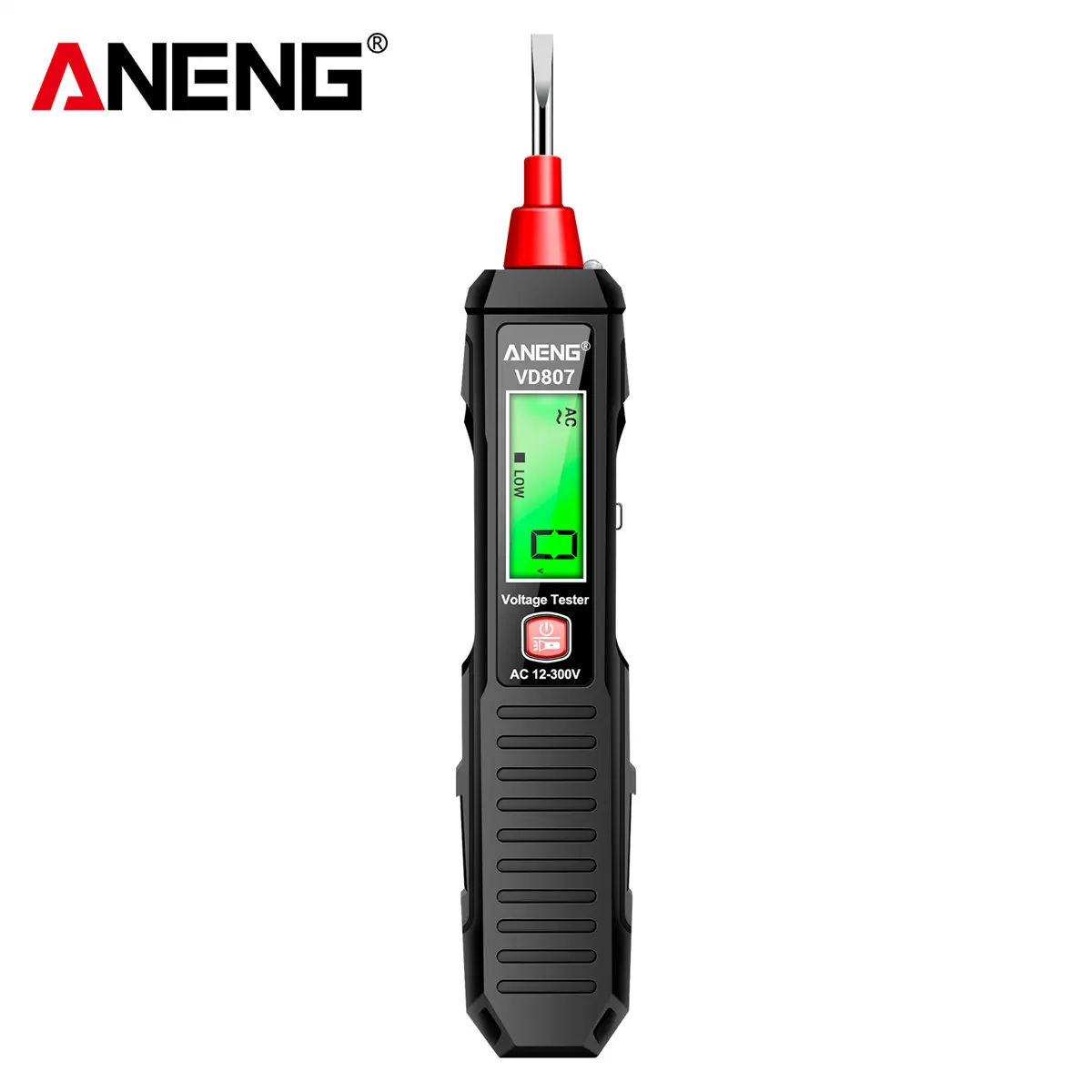ANENG VD807 Non-Contact AC Wire Detector - 12-300V NCV Sensor Electric Pen Tester with 1-Word Induction, Portable 50/60Hz Smart Electrical Measuring Tool