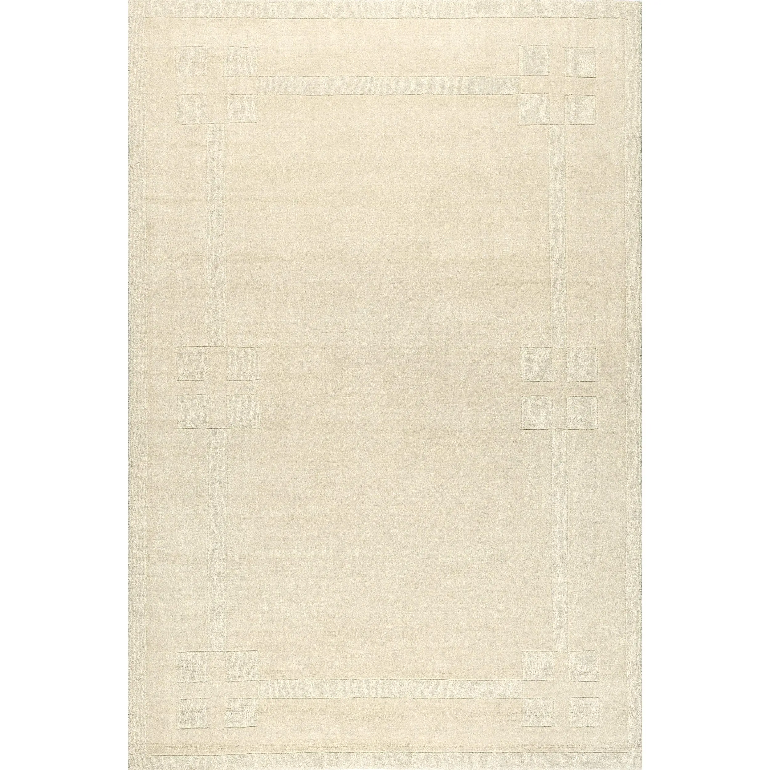 Rune Bordered Wool-Blend Area Rug