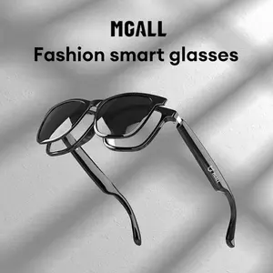 Mgalll Mg-C08 Smart Glasses, Clear Sound & Comfortable Fit, Detachable Sunglasses Lenses, Light Blocking, Call & Music Control