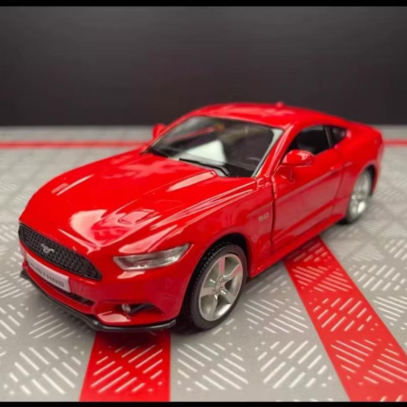 1:36 Mustang GT Toy Car Model Replica Scale Generic Metal Diecast Miniature Art Vehicle Figure Collection Xmas Gift Boy Toy
