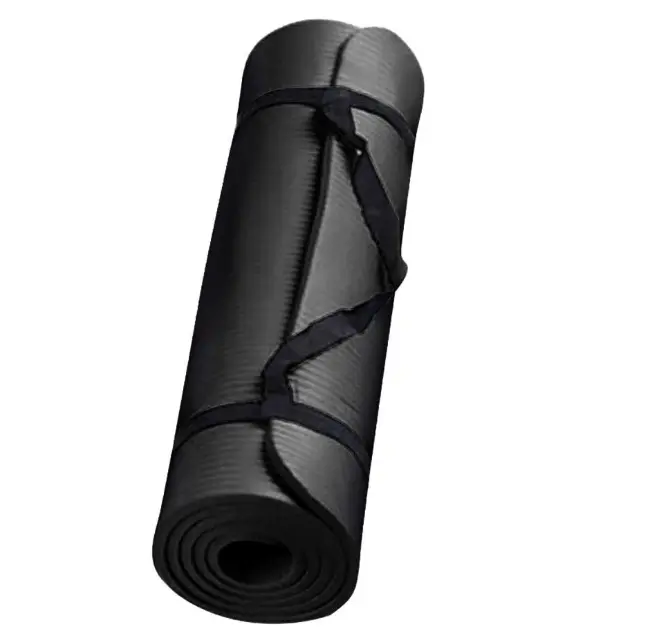 Non-Slip TPE Yoga Mat with Carrying Strap - Thick, Durable Comfort Mat for Yoga, Home Workouts, Gym