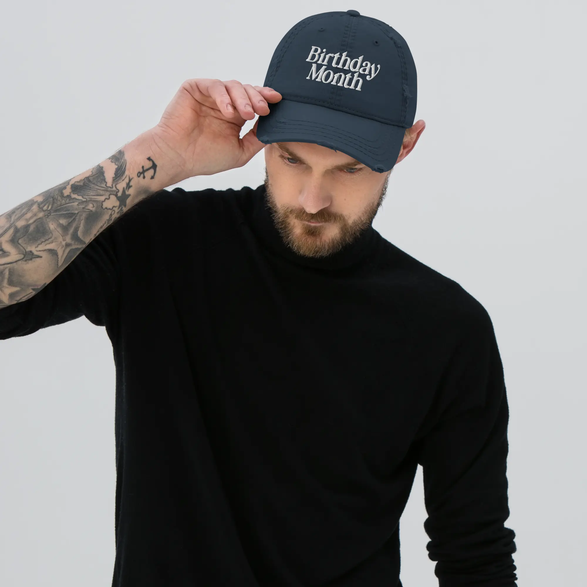 Birthday Month Distressed Dad Hat | Celebrate Your Birthday All Month Long!