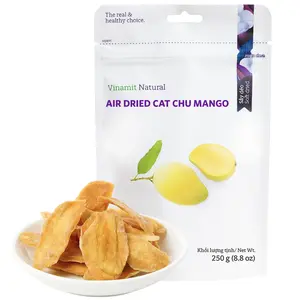 Vinamit Soft Dried Mango Slices | Chewy Low Sugar Dried Fruit Snacks | Premium Vietnamese Cat Chu Mango | Naturally Sweet & Moist | 8.8 oz Bag for Adults, Kids, Gifting, Family Share