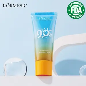 Gentle Multi-Benefit Sunscreen Lotion for Body and Face, Antioxidant-Rich Broad-Spectrum Sunscreen SPF 90+, Natural Sunscreen for Outdoor Use With UVA/UVB Protection, Lightweight, Moisturizing Sunscreen Serum With a Non-Sticky Feel