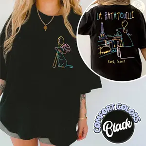Ratatouille Little Chef Remy Shirt, Linguini Colette Tatou Remy Rat Paris France Gusteau's, Anyone Can Cook Remy Girl Trip Tee