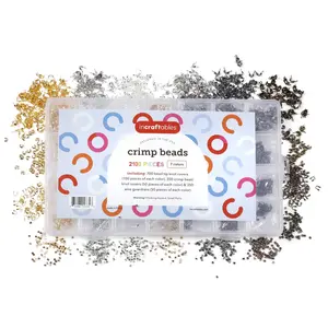 Incraftables Crimp Beads and Covers for Jewelry Making (2100 pcs). Assorted Crimp Beads for Jewelry Making (7 Colors). Best Crimp Bead Covers, Crimp Tubes, Crimping Tips Knot Covers & Wire Guardians