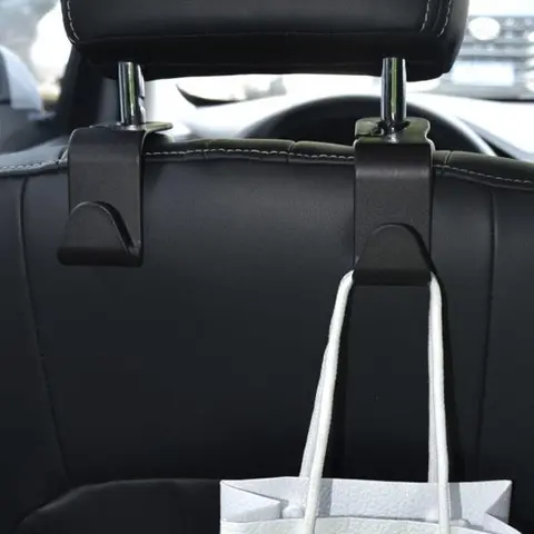 Car Seat Back Hook, Space Saving Shopping Bag Storage Hook, Car Interior Accessories, Car Organization Accessories, Backseat Hanging Organizer, Holder, Automotive, Versatile Usage, Stylish Design, Easy Installation, Durable ABS Material