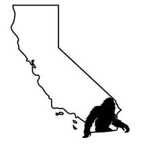 State Sasquatch Decal – Custom Bigfoot Sticker