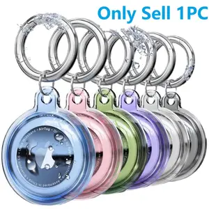 1 PC Transparent Soft Case for Airtags, Durable Protective Cover for Lost Trackers, Portable Stylish Design Fits Your Device Perfectly (No Airtags)