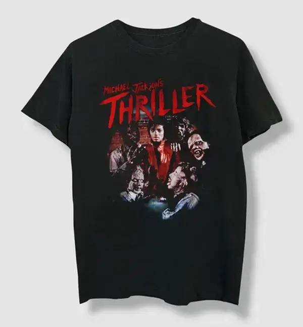 Michael Jackson Thriller Dance Pose Red Jacket T-Shirt Graphic S