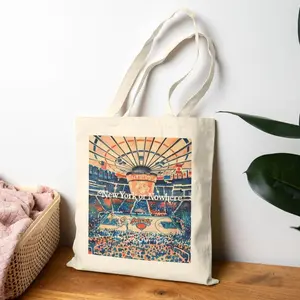Retro New York Basketball Tote Bag  Double-Sided Canvas Bag, NYC Sports Fan Gift