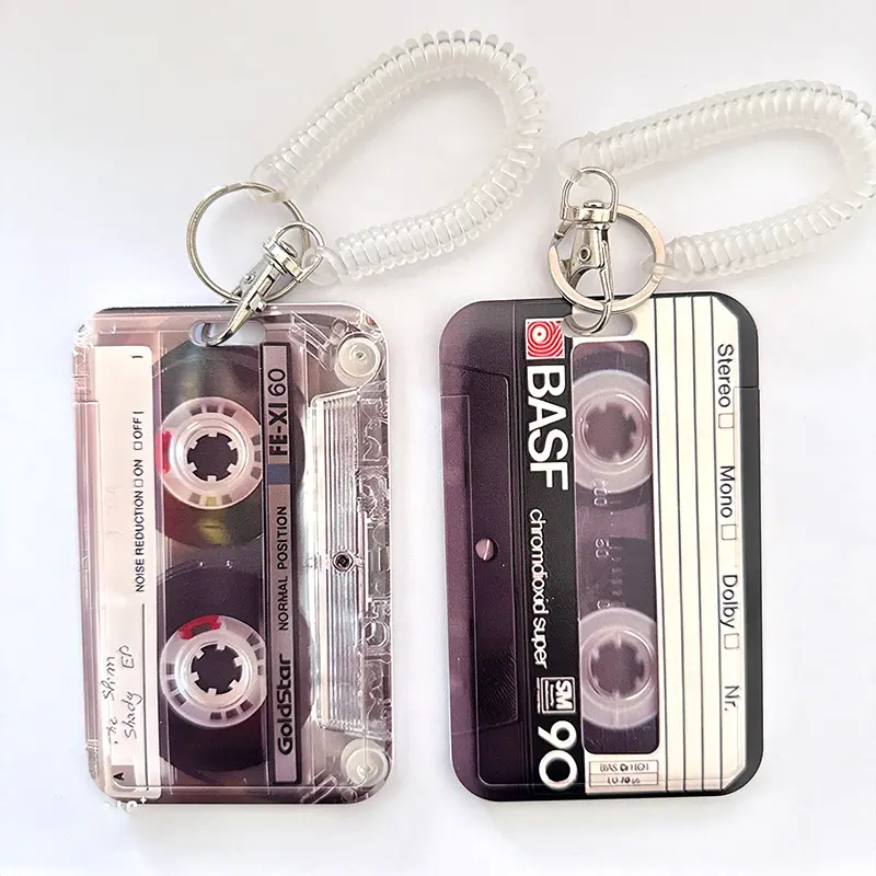 2-piece set of magnetic tape work badges and retra