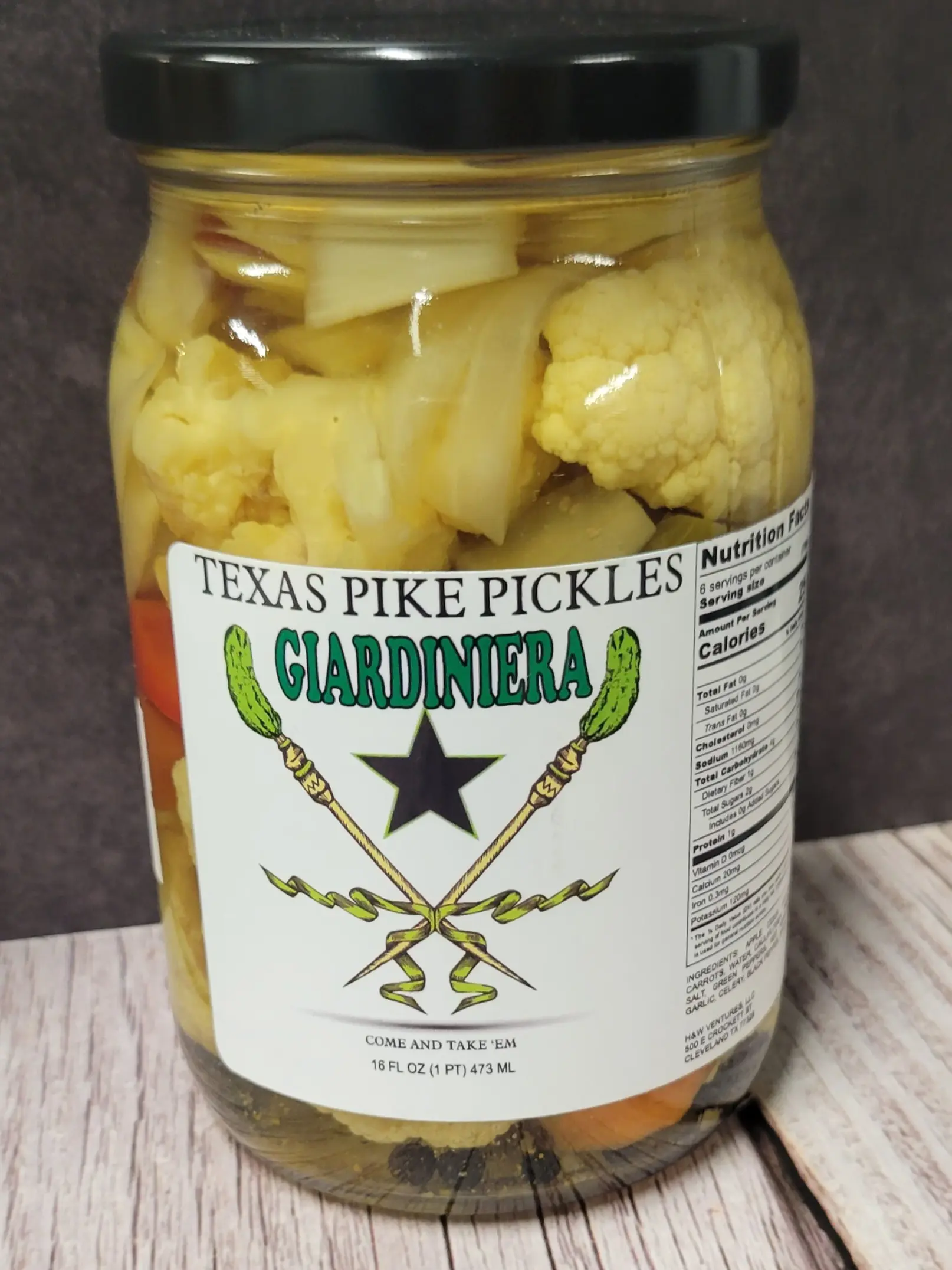 Texas Pike Pickles Giardiniera (1) 16oz