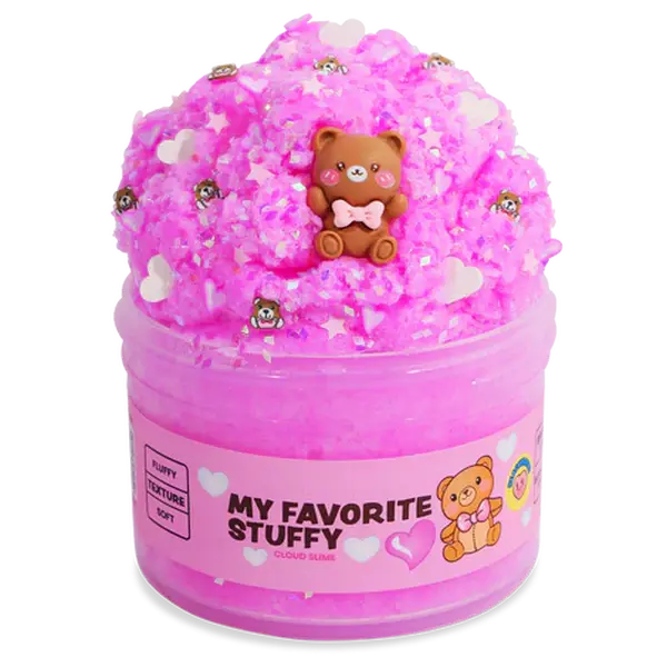 Peachybbies Soft Wet Cloud Slime - Bubblegum Sugar Scent, Sprinkle Mix Inclusions, Stress-Relieving Classic Novelty Toy for Hobbies