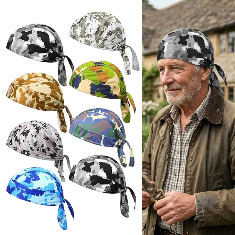 8 PCS Skull Caps for Men Sweat Wicking Cooling Helmet Liner Cycling Motorcycle