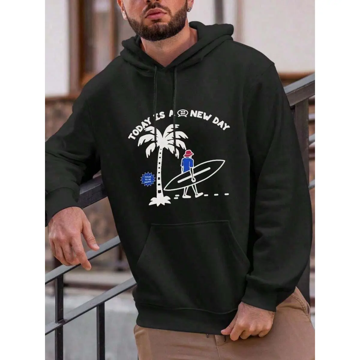 Men's Hoodie - Black & Golden Lettering With Blue Accent, Pullover Sweatshirt, Hooded Winter With Pocket Casual & Sports Wear, Spirit Apparel (Boston-Themed Design)Front Men's Hoodie For Friends, Husband, Boyfriend Gifts Pittsburgh Football Pattern Hoodie