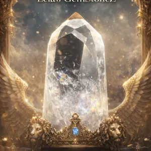 decor Lela's Gemstonez Rainbow Clear Quartz Generator Prism Energy Tower High Clarity Meditation Crystal with Natural Internal Rainbow Fractures for Energy Amplification Natural Crystal ideal   choice