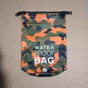Outdoor Waterproof Bag, PVC Material, Single Shoulder & Dual Strap Design, Ideal for Hiking & Rafting, Durable Storage Solution