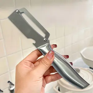 Heavy-Duty Stainless Steel Vegetable Peeler, Ergonomic Handle, Thick Blade for Pumpkins, Carrots, Potatoes, Food-Safe, Durable Kitchen Tool, Kitchen Gadgets, Veggie Peeler