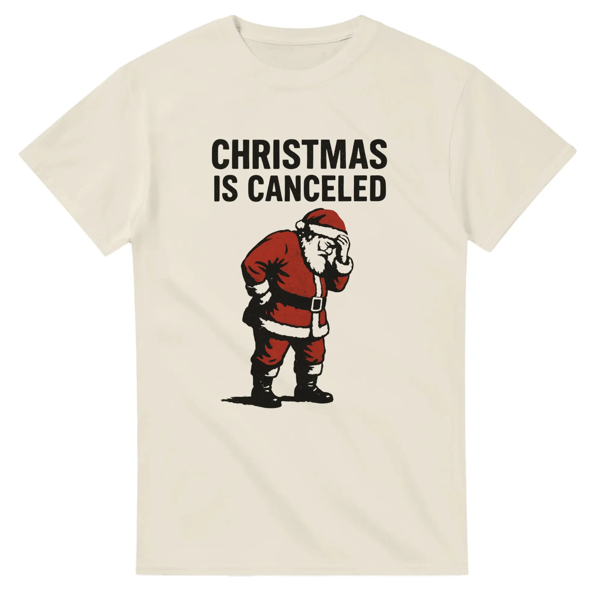 Christmas is Canceled   Heavyweight Unisex Crewneck T-shirt | Gildan® 5000 Natural