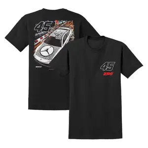 Tyler Reddick #45 Jordan Brand Car T-Shirt – 23XI Racing Graphic Tee for Men and Women – NASCAR Black Shirt – Unisex Driver Fan Apparel 2 Sides