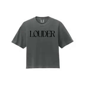Louder Jonas Tee | Backwards Comfort Color Boxy Heavyweight Shirt | Louder Concert Outfit