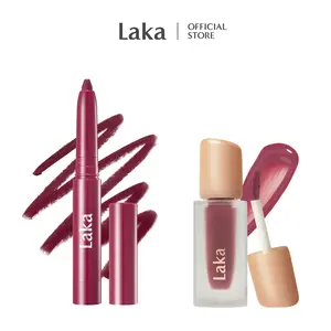 [Laka] Easy Glide Lip Liner & Fruity Glam Tint Duo – Defined Shape, Juicy Gloss in One Duo, Summervibes