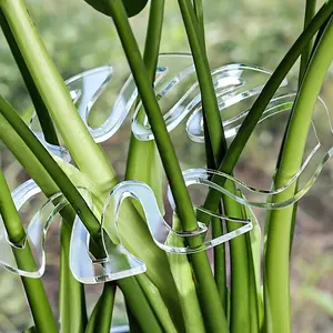 3pcs Heavy Duty Plant Support Frame - Heavy Duty Folding Clips for Stems, Stakes - Garden, Floral Arrangements, Indoor/Outdoor Plants - Space-Saving Folding Design, Lawn & Home Decor Stability, Robust Clip Design, Outdoor Decorators, Tomato Trellis Clips