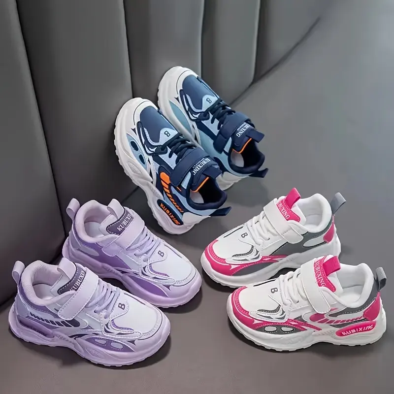 New[Fashion Dad Sneakers] Lightweight & Breathable Girls' Fashion Dad Sneakers |         Soft Rubber Sole, White & Pink Graphic Design, All-Season Play, Running, Gym - Youngsters to Youngsters Sizes, Kid Shoes, Everyday Youngsters's Footwear, Sporty Young