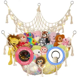 Macrame Stuffed Animal Hammock