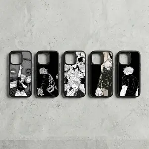 Jujutsu Kaisen Phone Case Gojo Satoru Dark Manga Compatible with iPhone 17, 16, 15, 14, 13, 12, 11, X & Galaxy.