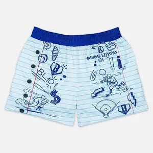 Ice Cream Pattern Mesh Sh0rts Youth Adults, 5" Athletic Shorts, Lightweight Breathable Summer Gym Sh0rts, Casual Sportswear Outfit