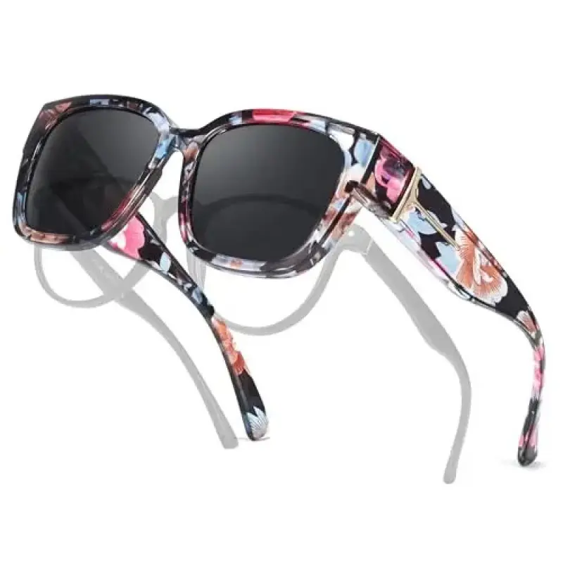 Colorful Floral Frame · Grey Lens