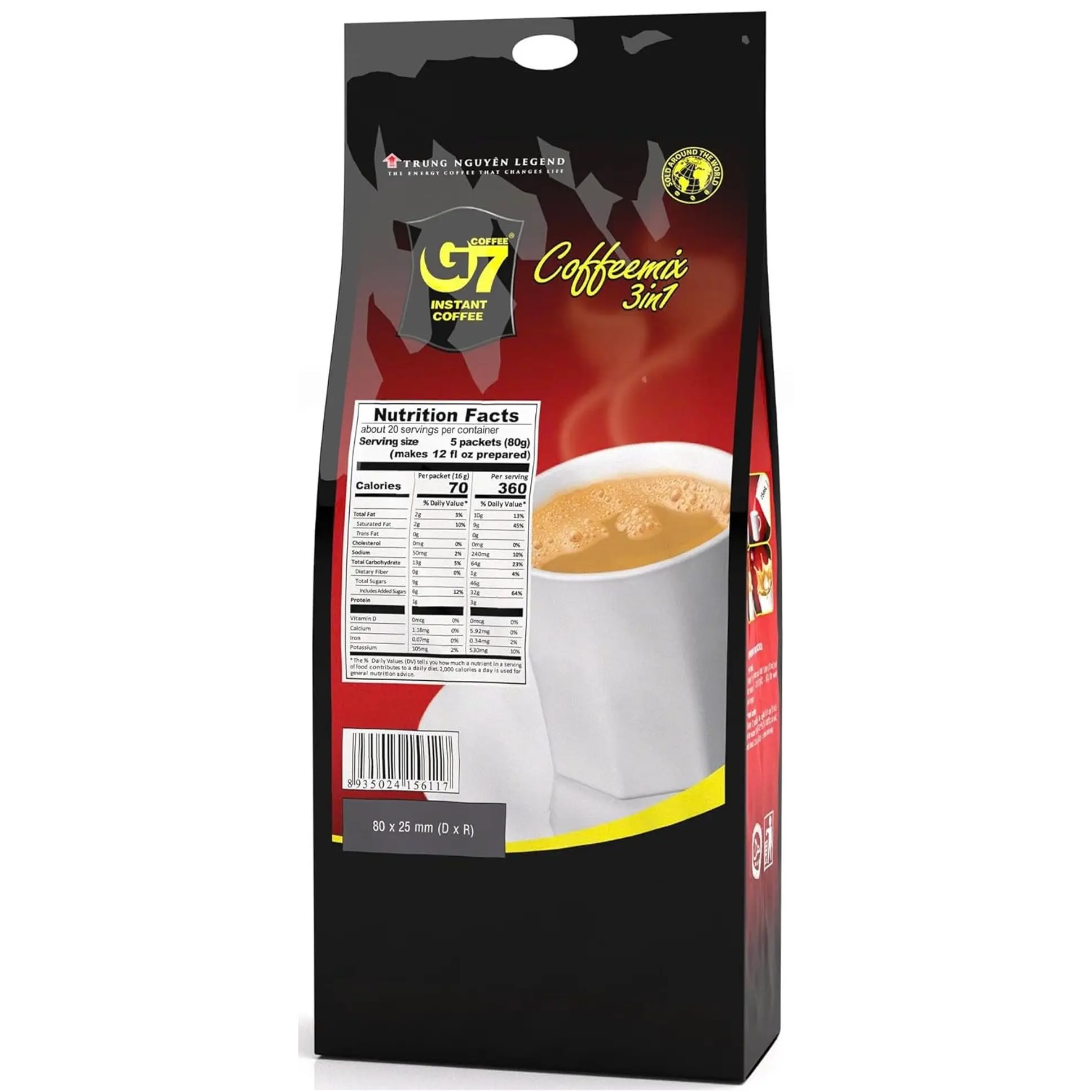 Trung Nguyen G7 Instant Coffee - 3-in-1 with NANO+ Technology