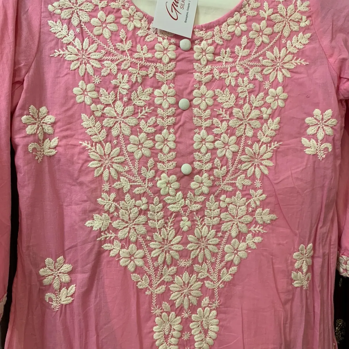 Women's Chikankari Cotton Suit - Indian Cotton Wear for Everyday Wear - Top, Womenswear Comfort Trouser