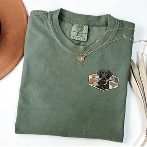 Comfort Colors Black Lab Hunting Dog Shirt, Shed Hunt Dog, Camo Hunting Black Lab Retriever With Deer Antler Shirt, Hunting Season Outfits, Gift for Hunter