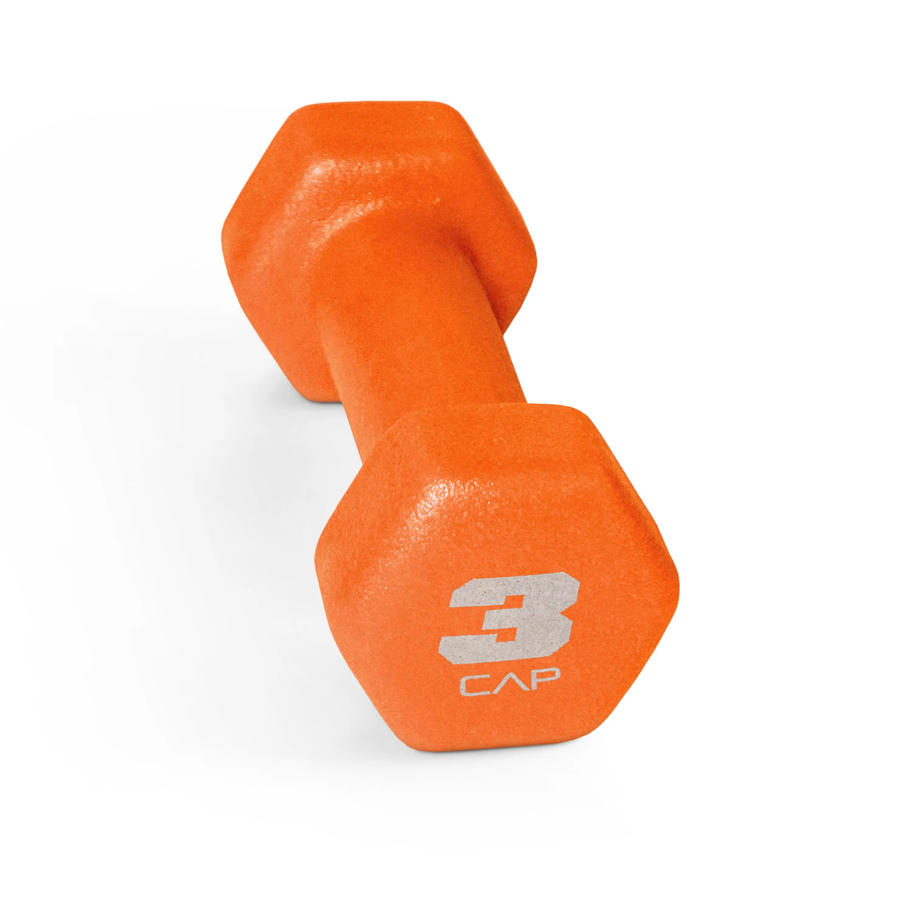 3 lb Neoprene Dumbbell Orange Single Hand Weight for Exercise
