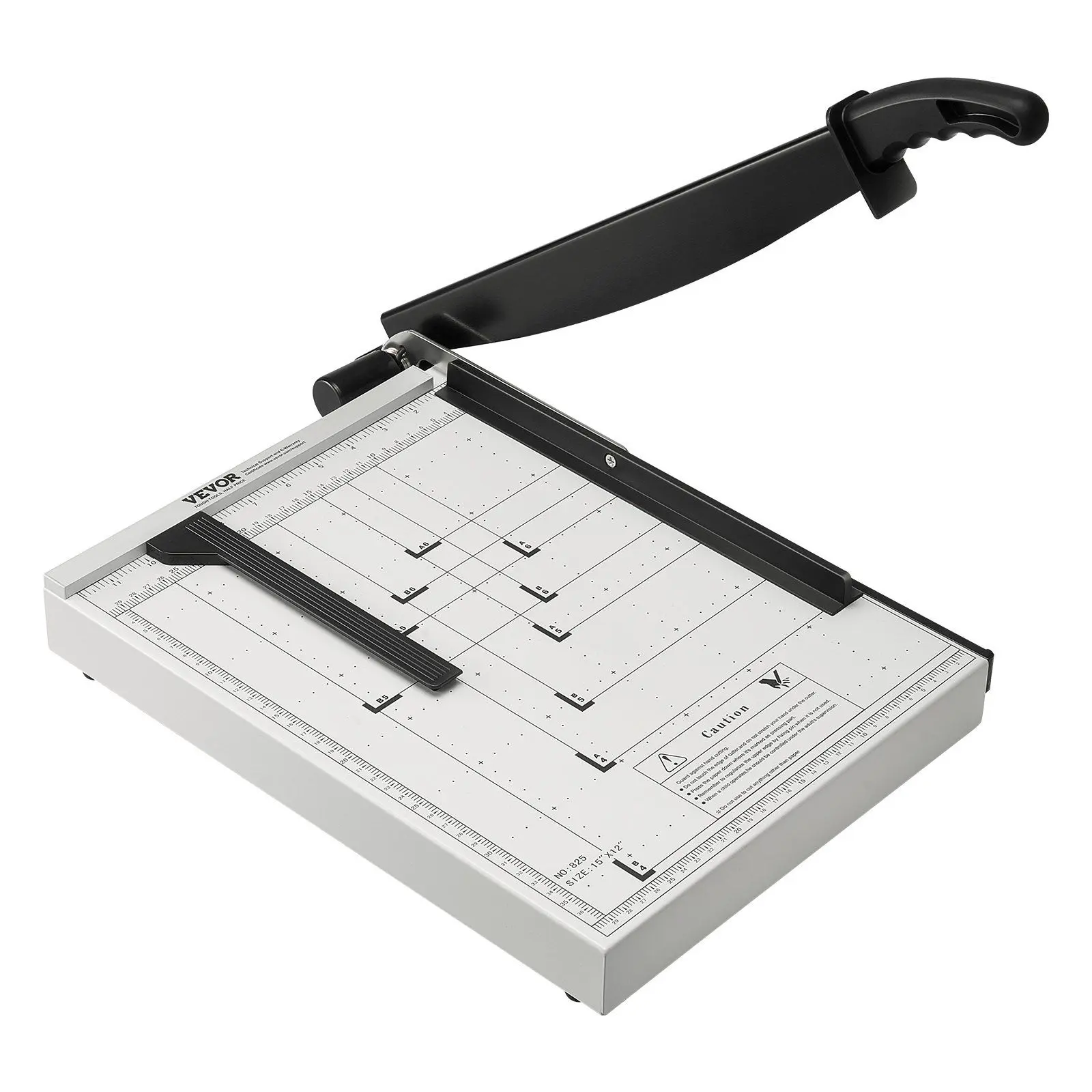 VEVOR Paper Cutter, Guillotine Trimmer, 15" Cut Length, 16 Sheets Capacity, Heavy Duty Guillotine Paper Cutter with Guard Rail/Blade Lock for Cardstock/Cardboard, Paper Trimmer for Home Office School