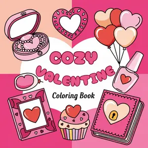 Cozy Valentine: Coloring Book Bold and Easy Designs for Adults & Teens for Relaxation and Stress Relief (Bold & Easy Coloring)