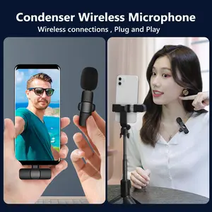 Type C Wireless Lavalier Microphone.for Ios Mic Studio Karaoke Interview Sound Recording Microphone for  Wireless  Lavalier Mic Microphone Accessories